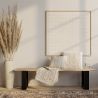 Buy Industrial style wooden bench Black 58438 - prices